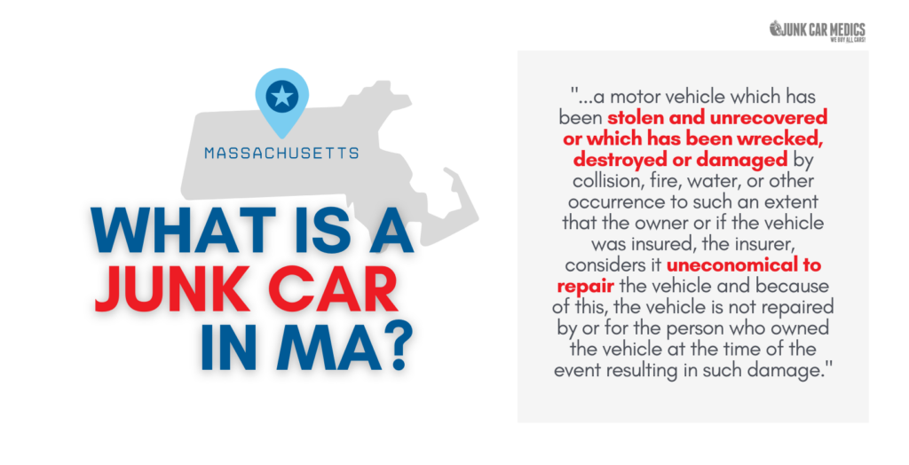 Massachusetts Junk Car Definition
