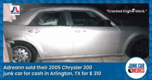Adreann Sold Junk Car for Cash in Arlington