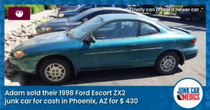 Adam Got Cash for Junk Cars in Phoenix