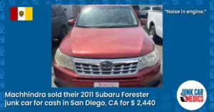 Machhindra Received Cash for Cars in San Diego